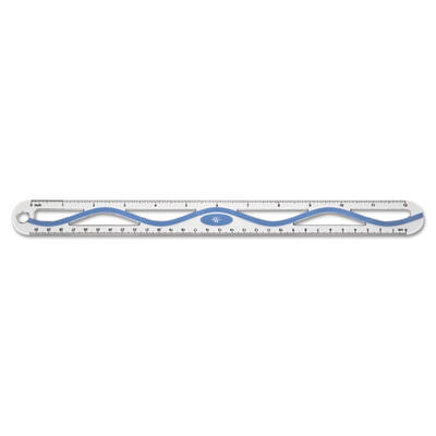 Westcott Aluminum Wave Ruler 12