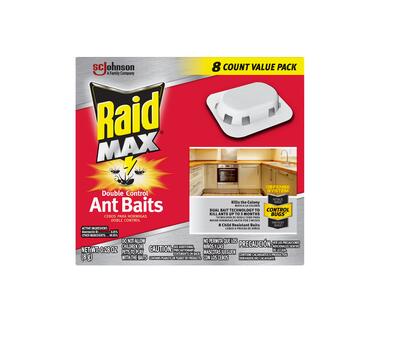 Raid Max Double Control Ant Baits 8 count