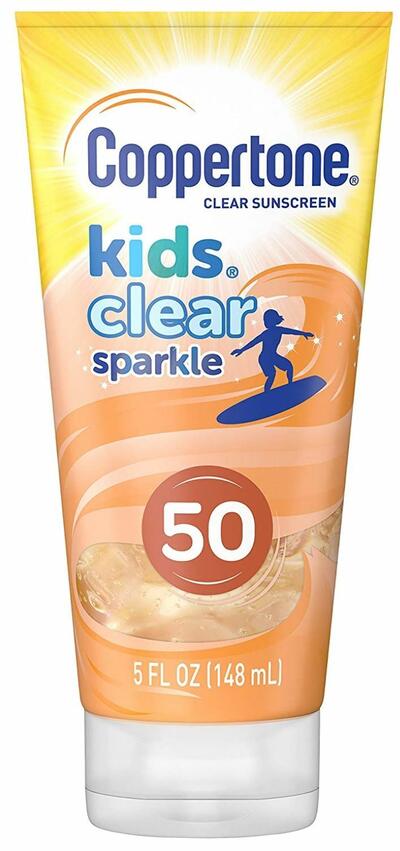 Coppertone Kids Clear Sparkle Sunscreen Lotion 5oz