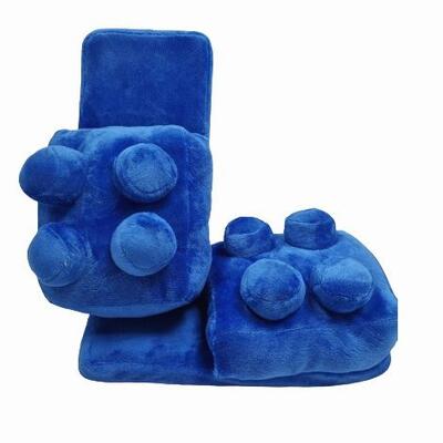 3D Brick Shape Kids Slippers