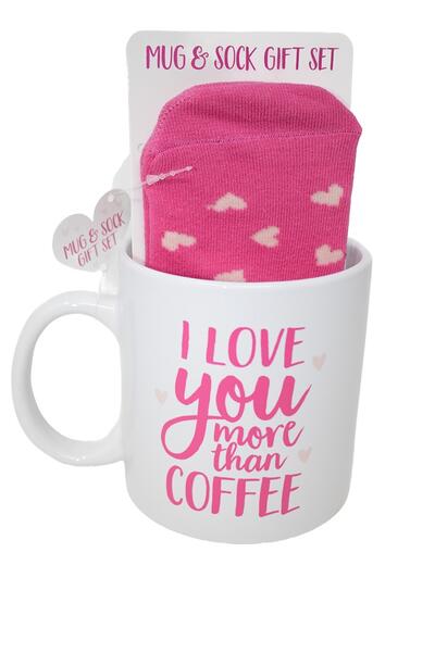 Mug And Sock Creamic Set 22oz