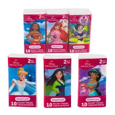 Disney Princess Pocket Tissue 2py 6pk