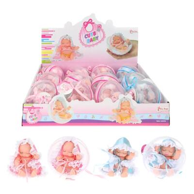 Beau Baby Doll In Ball 12cm Assorted