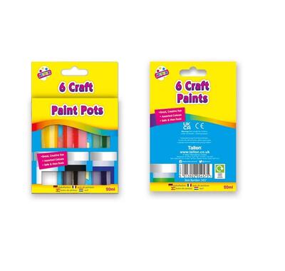 Craft Paint Pots 6 X 25ML
