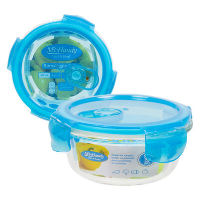 DNR Round Food Container Blue 13.5oz