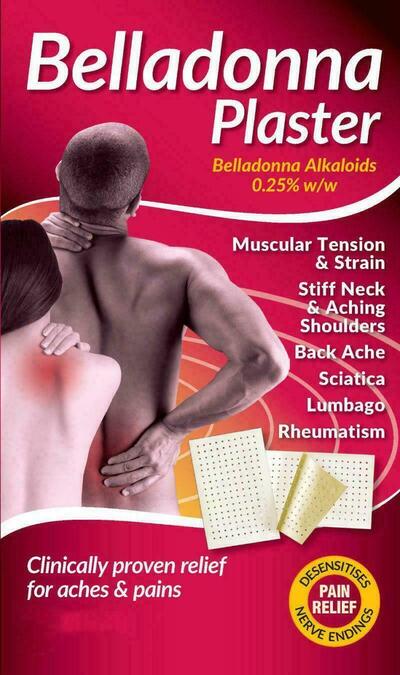 Belladonna Pain Relief  Plaster  19 x 12.5cm 1 count