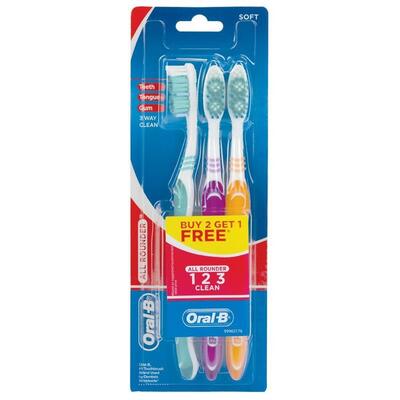 Oral B T/B All Round Soft 3pk