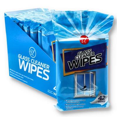 Glass Cleaner Wipes 42ct