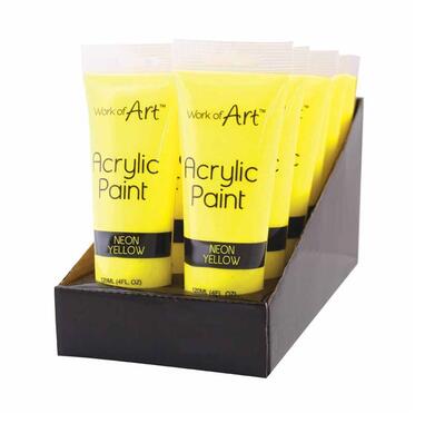 Neon Yellow Acrylic Paint 120ml