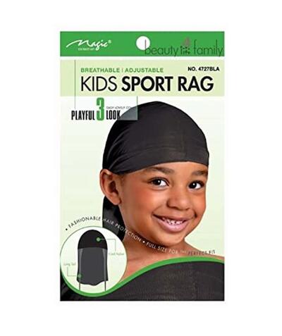 Magic Kids Sport Durag Black 1 count