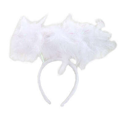 DNR Annabelle Angel Halo Little Girlks Headband White