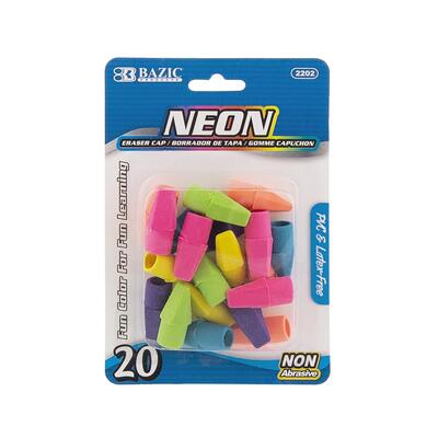 Bazic Neon Eraser Top 20ct