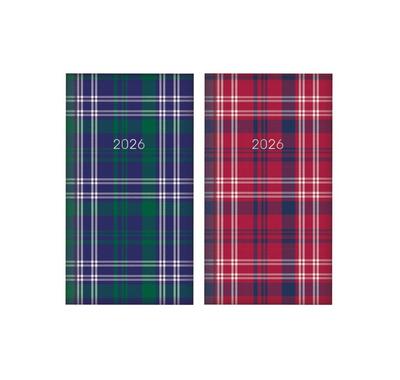 Diary Slim WTV Tartan Paper Assorted 1 count