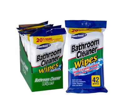 PowerHouse Bathroom Cleaner Wipes 42 count
