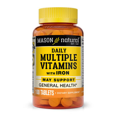 Mason Daily Multi Vitamin With Iron Tablets 100's