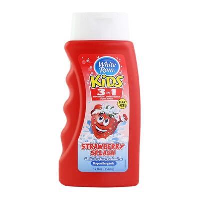 White Rain Kids 3 In 1 Strawberry Splash 12oz