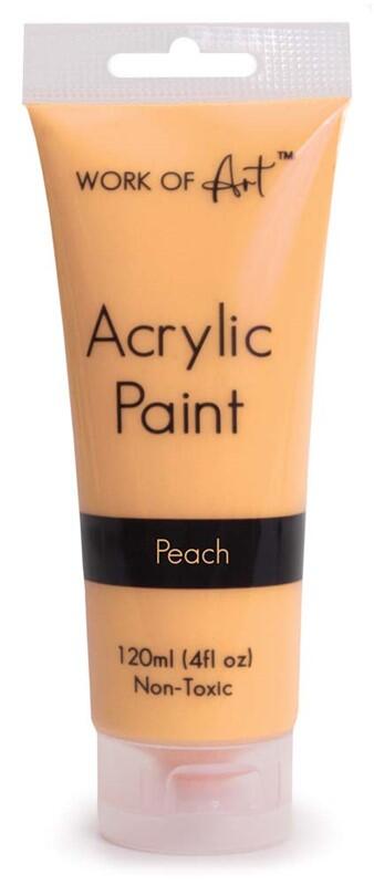 Work Of Art Acrylic Paint Pastel Peach 120ml