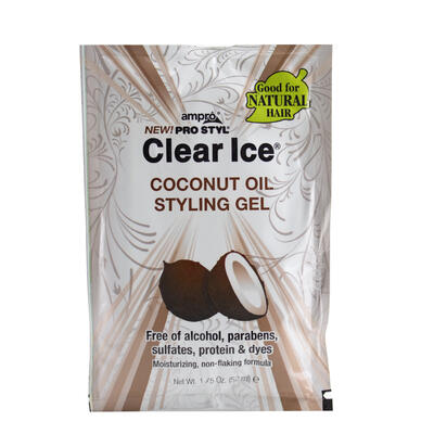 Ampro Clear Ice Coconut Oil Styling Gel 1.75oz