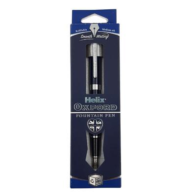 Helix Oxford Fountain Pen Dark Blue 1 count