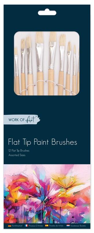 Artist Natural Bristle Brushes 12ct