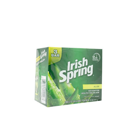 Irish Spring Aloe Deodorant Soap Bar 3 x 3.7oz