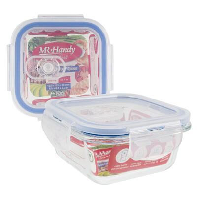 DRN Square Glass Food Container 10.8oz