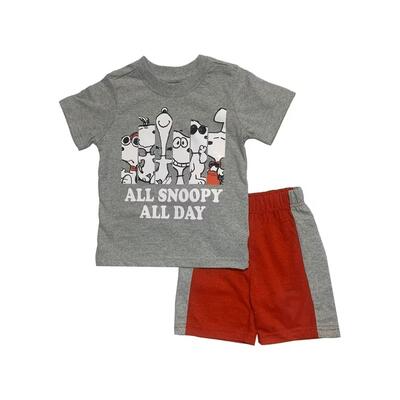 Snoopy T-Shirt & Knit Shorts Assorted