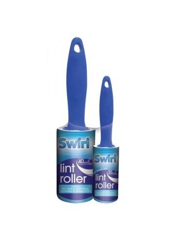 Swirl Lint Roller Twin Pack 40 sheets x 1, 30 sheets x 1 count