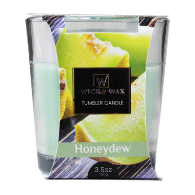 Wick & Wax Tumbler Candle Honeydew 3.5oz