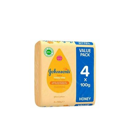 Johnson's Baby Soap Honey 4pk 100g