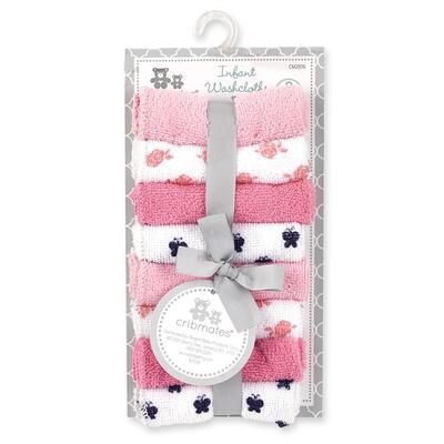 Cribmates Baby Girls' Washcloths 8 ct