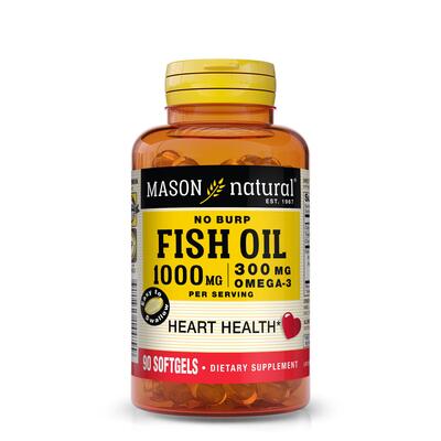 Mason Omega-3 Fish Oil 1000mg Softgels Odorless 90's