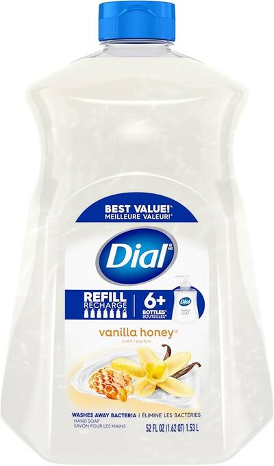 Dial Liquid Hand Soap Vanilla Honey 52oz