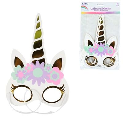 Unicorn Mask 3pc