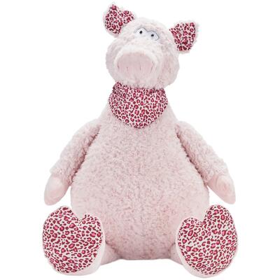 Plush Lines Animals Pink Pig 26