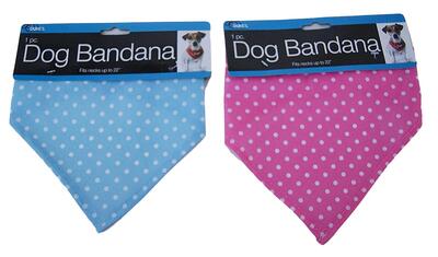 Polka Dot Dog Bandana With Snap Colsure