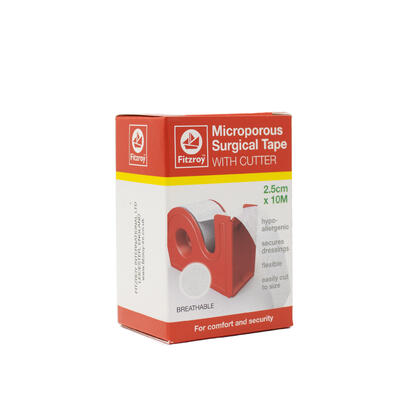 Fitzroy Microporous Surgical Tape With Cutter 2.5cm x 10m 1 count