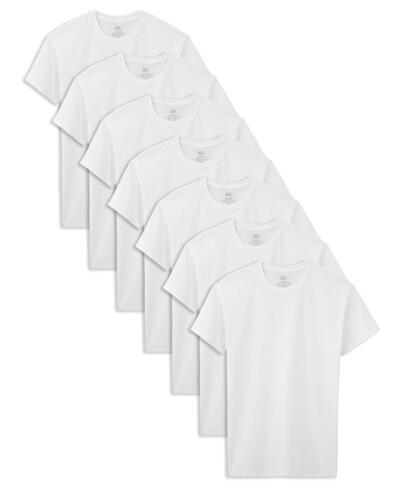 Fruit Of The Loom Boy Undershirts Crew White 7pk