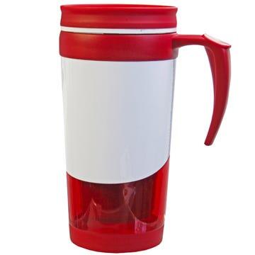 RedBlue Double Wall Tumbler Mug 16oz With Handles In Gift Box