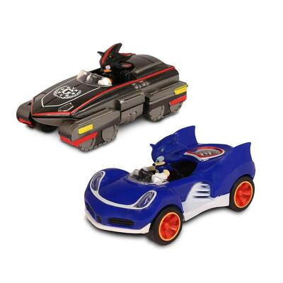 Sonic And Shadow Pull Back Racer 2pk