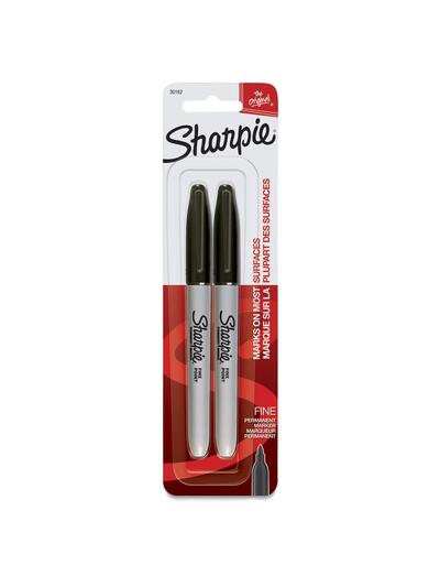 Sharpie Markers Blk 2pk