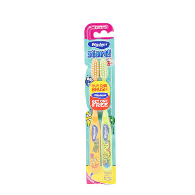 Wisdom Start Kids Toothbrush Soft 2 count