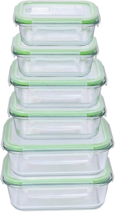 Alpina Glass Food Container 6pcs