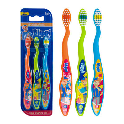 BrushBuddies Blippi Soft Toothbrush 3pk