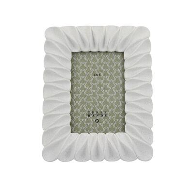 Three Hands Table Top Picture Frame White Resin