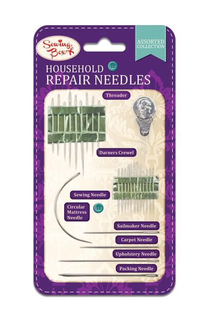 Sewing Box Household Repair Needles Assorted 1 count