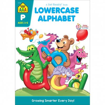School Zone Lowercase Alphabet Ages 3 to 5 Workbook