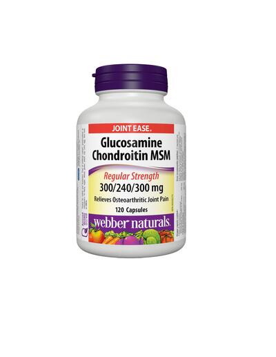 Webber Naturals Glucosamine Chondrotine MSM 300mg 120ct