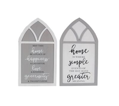 Wall Sign Window Antique Wood 11.75x23.5 Assorted