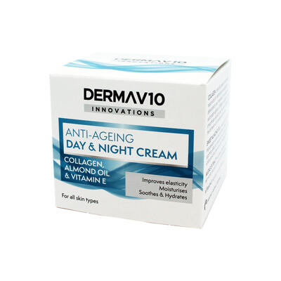 Derma V10 Innovations Anti-Ageing Day & Night Cream 50ml